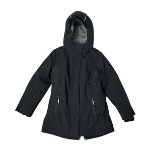 Champion Black Hooded Water Resistant Jacket - Size 6/6X